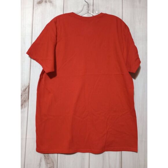 Gildan Disney T-shirt Men's Large Red Mickey Mouse Uncle Crew Neck Short Sleeve - Picture 2 of 7